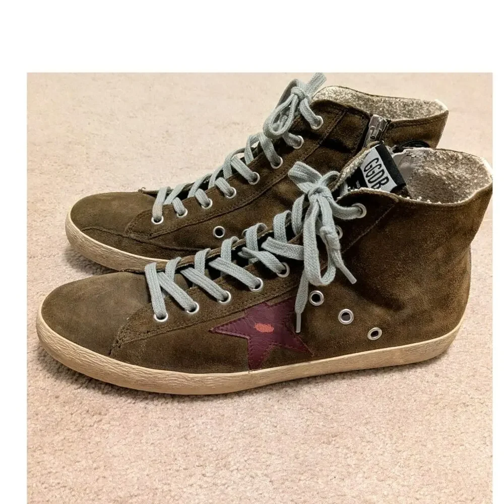 Golden Goose "Francy" Suede Hi Top Sneaker - Picture 3 of 10